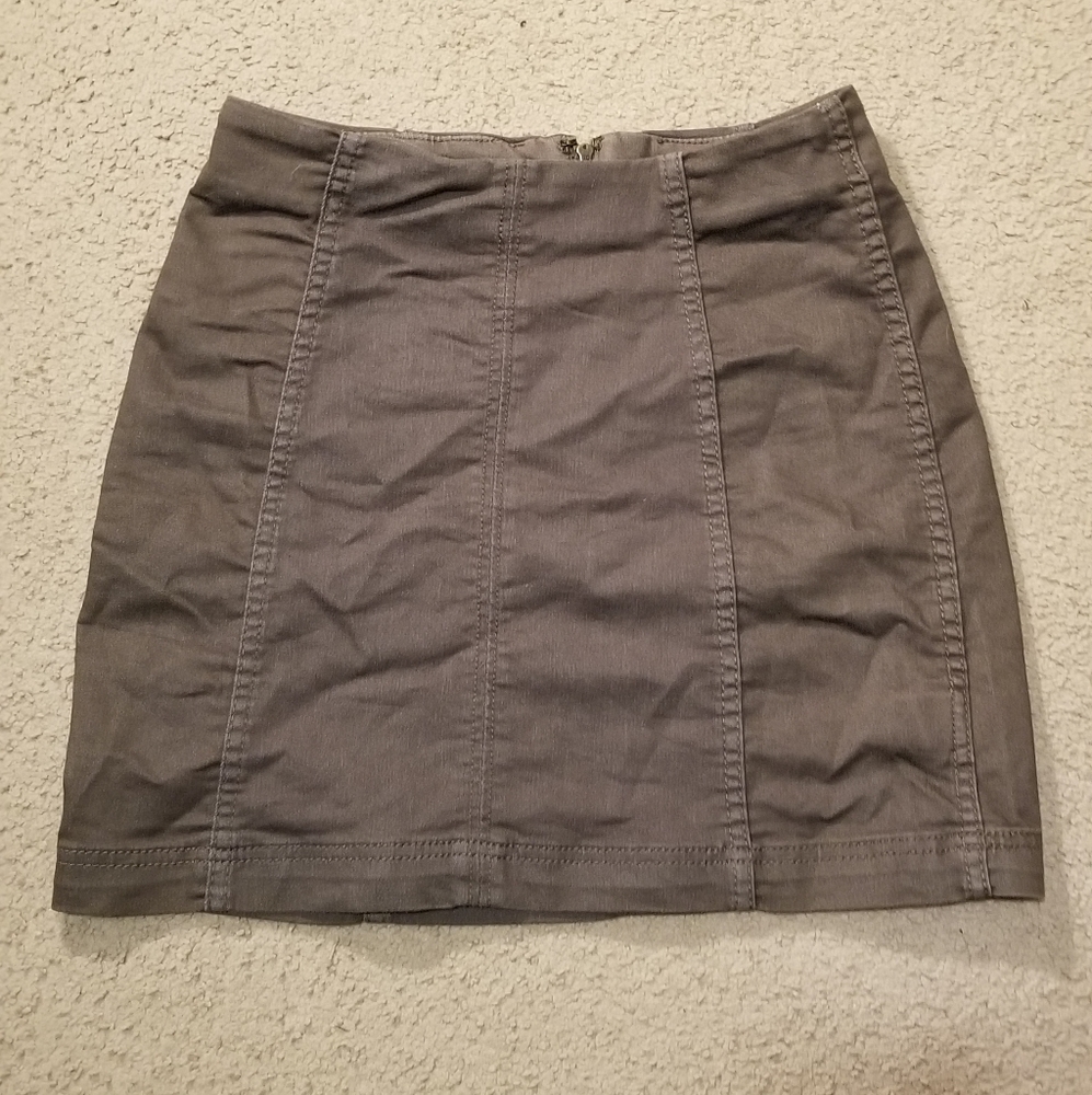 Free People Khaki Skirt